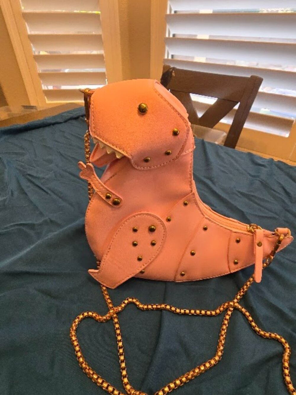 Dinosaur Shoulder Purses,PU Stegosaurus CrossBody Bag
